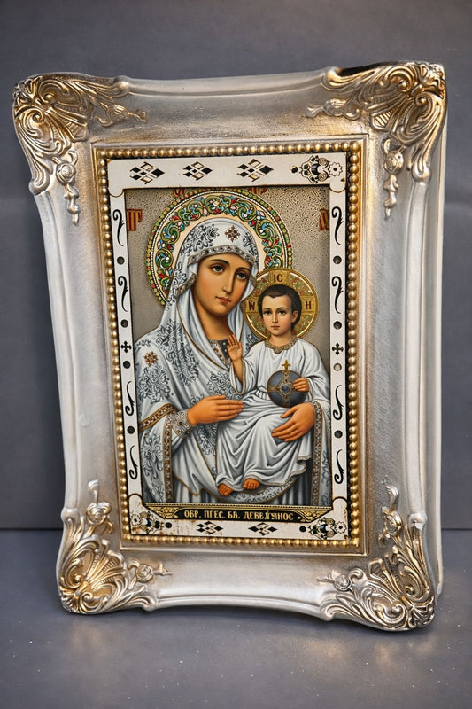 Tablou cu Maica Domnului alături de Pruncul Iisus