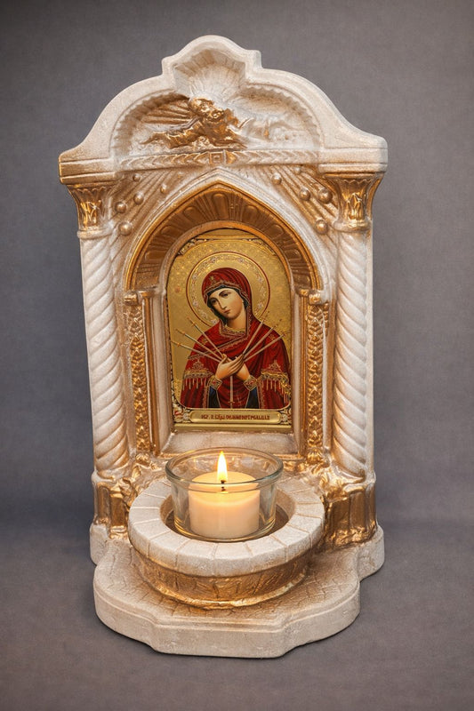 Candelă Maica Domnului cu 7 săgeți