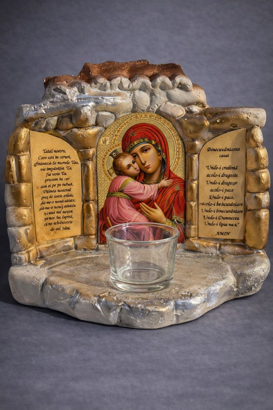 Candelă cu Maica Domnului și Pruncul Iisus